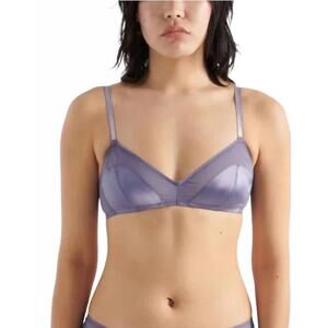 NEW ARAKS beatrice silk chiffon bralette in cosmic
